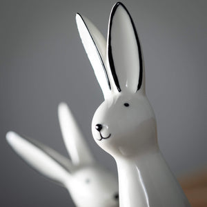 Abstract Porcelain Bunny Asst 2