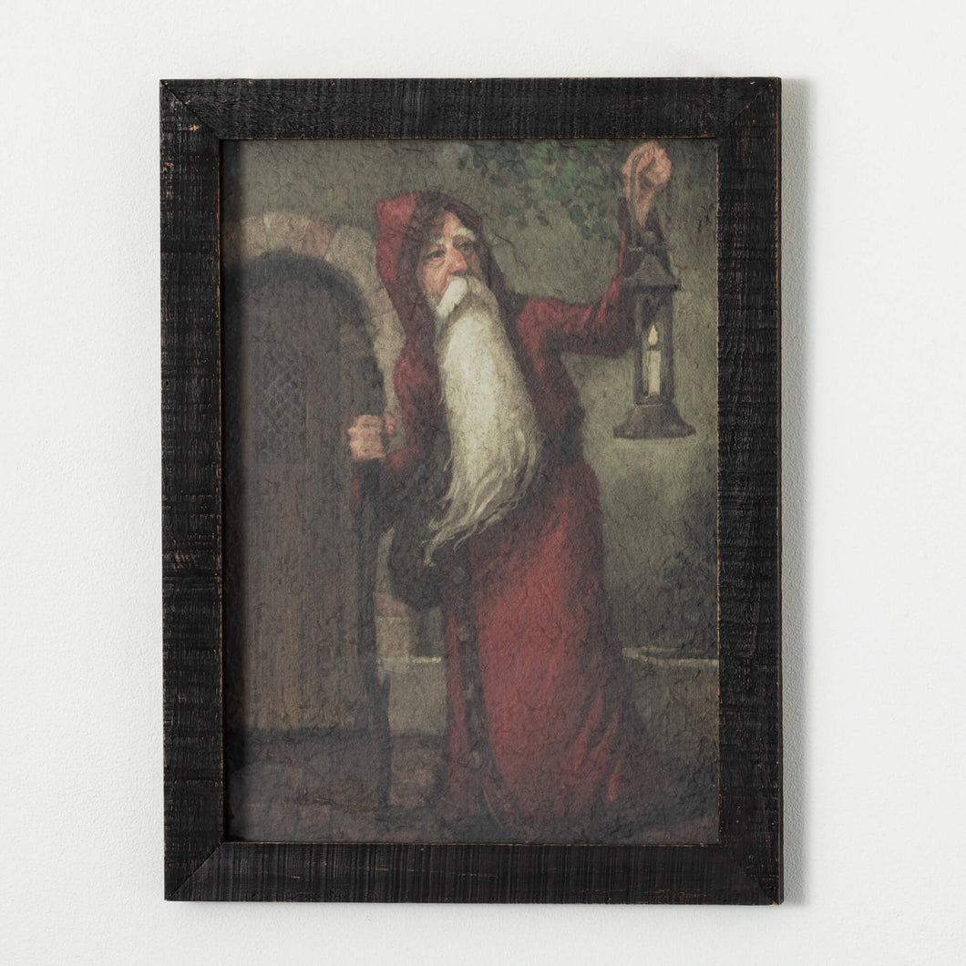 Red Santa Vintage Wall Art