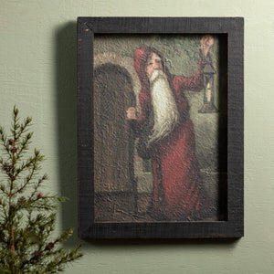 Red Santa Vintage Wall Art