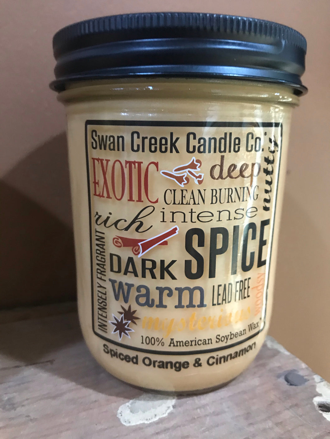 Swan Creek Spiced Orange & Cinnamon 12 oz Pantry Jar Candle